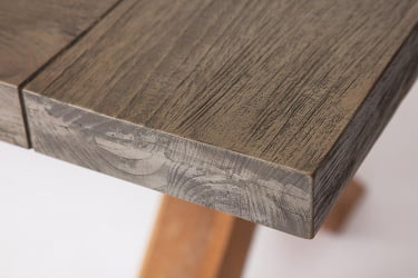 Стол обеденный Secret De Maison Kalido дерево тик, 200х100х78см, серый/натуральный