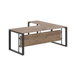 Стол с боковой приставкой ENIO ECT 2019 Кария Пальмира/Антрацит