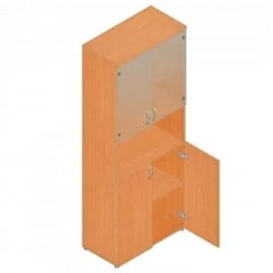 Шкаф для документов с тонированными стеклами Р.Ш-4СТ Дуб Кронберг