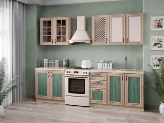 Кухонный гарнитур 2600 Кантри №09 Сономе эйч светлая