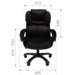 Кресло руководителя CHAIRMAN 434 HOME велюр Черный