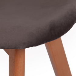 Стул CINDY SOFT (mod. C1021F1) Серый (HLR 24)/натуральный