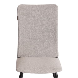 Металлический стул La Rousse NEW, ткань рогожка, серый/черный, 3M 16/2, 45x55x93 см