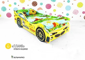 Кровать машинка Пламя