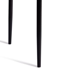 Стул со спинкой ВЕРТЕР (мод. БC577-ДC) металл, флок, 41 х 52 х 95 см, Дэрк грей (темно-серый) ХЛР24 / черный / VERTER (mod. BC577-DC) Dark grey HLR24