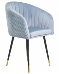 Стул обеденный ДОБРИН МАРЙ Серо-голубой велюр 1922-6 / DOBRIN MARY