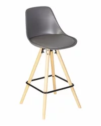 Стул полубарный DOBRIN RONNI Темно-серый GR-04