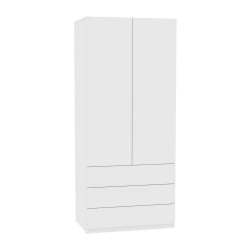 Шкаф распашный R-198х90х60-4-PO(Белый)