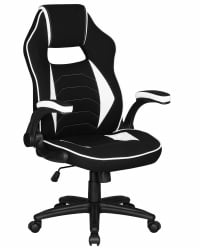 Кресло игровое DOBRIN RICK (черно-белый)