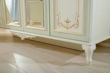 Комплект мебели для спальни Луиза №1 Алебастр Шампань