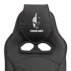 Кресло Арена металБЛ кож/зам, черный/черный карбон, 36-6/карбон черный / Arena metalBL