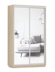 Шкаф-купе двухдверный Экспресс Дуо Экспенс 1200х2200h Ясень шимо светлый