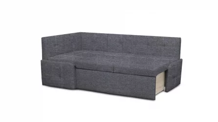 Уголок для маленькой кухни Вена рогожка Savana Plus Grafit