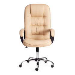Кресло СН9944 (22) хром кож/зам, бежевый, 36-34