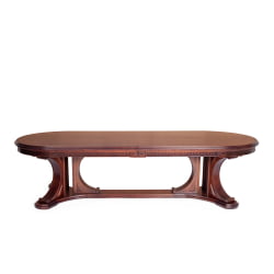 Стол VERSAL овальный бук, мдф, 300 (350/400) х 110 х 78 см, Tobacco