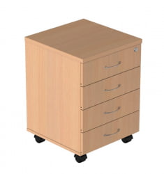 Тумба подкатная с замком Р.Т-4 ЗЦ Бук Бавария