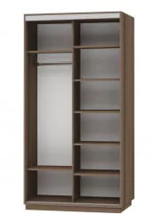 Шкаф-купе двухдверный Экспресс Дуо Медиум 1200х2200h Ясень шимо тёмный