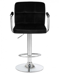 Стул барный DOBRIN KRUGER ARM (черный велюр (MJ9-101)) 2 шт