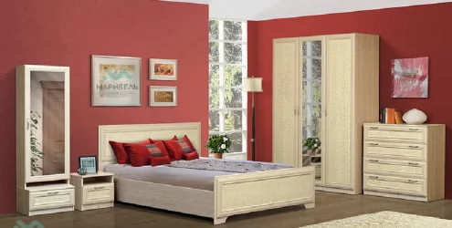 Шкаф-пенал Ивушка-7 с зеркалом