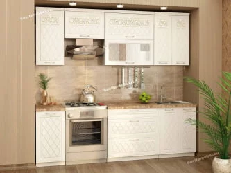 Кухонный гарнитур прямой (240 см) Тиффани 19 Набор 10