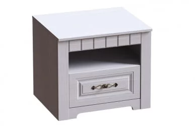 Тумба прикроватная Прованс 08 Бодега белая Платина премиум