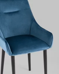 Стул Джоан велюр Пыльно-синий