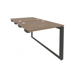 Стол-приставка двойной на О-образном м/к к опорым элем. ОНИКС О.МО-Д.СПР-0.7 Дуб Аризона/Антрацит / ONIX O.MO-D.SPR-0.7
