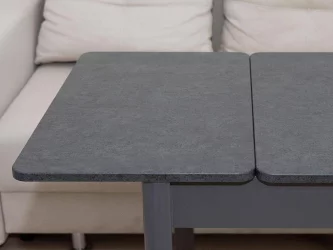 Стол обеденный раскладной Орфей 44 Антрацит-Оникс