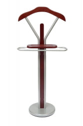 Вешалка CH-4089 дерево/хромированный металл, 48*32*110см, цвет Вишня