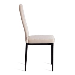 Металлический стул Easy (mod. JSC02-1) металл, флок, 41 х 52 х 96 см, beige (молочный) HLR2 / черный