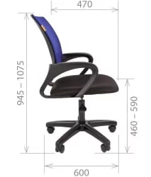 Кресло оператора CХАИРМАН 696 ЛТ (ЛТ) Голубой / CHAIRMAN (LT)