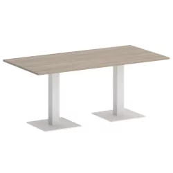Стол прямоугольный ХОМЕ ОФФИCЕ ВР.СП-5-180.2 Дуб Аттик/Белый металл / HOME OFFICE VR.SP-5-180.2