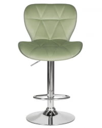 Стул барный ДОБРИН БАРНИ (мятный велюр (МДЖ9-87)) 2 шт / DOBRIN BARNY (MJ9-87))
