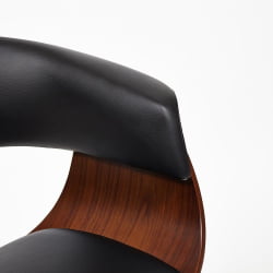 Кресло VIMTA орех, кож/зам черный