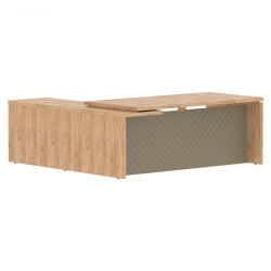 Стол руководителя правый Torr LUX TLCT 2020 R Дуб Бофорд Капучино