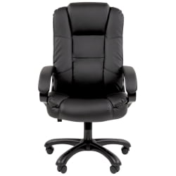 Кресло офисное CHAIRMAN 600 экокожа Черный