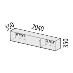 Полка в детскую Мегаполис 55.07 Сосна Астрид