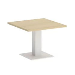 Стол журнальный квадратный ХОМЕ ОФФИCЕ ВР.СП-5-60.2Г Акация Лорка/Белый металл / HOME OFFICE VR.SP-5-60.2G