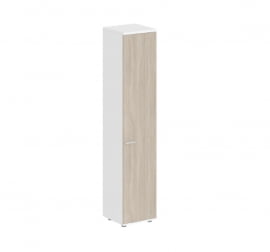 Шкаф высокий правый Сигма СГ.802.ВХ.ОД.Р Белый Дуб темный / Sigma SG.802.WH.OD.R