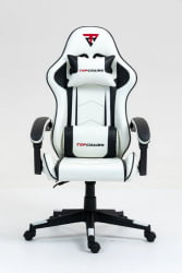 Кресло спортивное TopChairs Shadow бело-черный