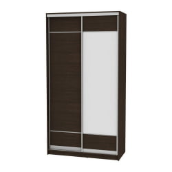 Черный шкаф-купе Б-220х120х60-3(Венге-Д7Д8) / B-220х120х60-3(Венге-D7D8)