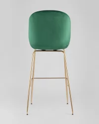 Стул барный Беетле Лите ПУ со спинкой Изумрудный / Beetle Lite PU