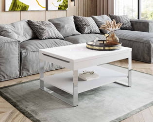 Стол-трансформер Агат-36 Белый шпон