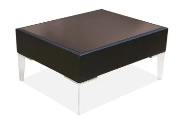 Стол квадратный Сиеста со стеклом