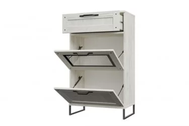 Тумба комбинированная Сидней ЛД 672.040.000 Дуб Крафт Белый