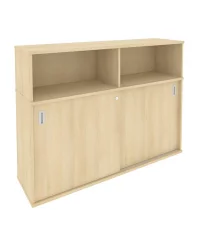 Шкаф-купе приставной Metal System Б.ШК-2 Акация/Белый