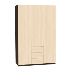 Шкаф распашный R-198х135х60-3-PO(Венге-ДМ)