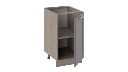 Шкаф напольный Одри Н_72-45_1ДР Дуб Сонома трюфель/Серый шелк