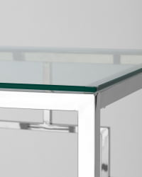 Стол квадратный БРУКЛИН 55*55 Серебро