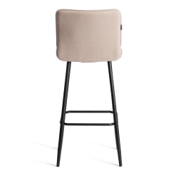 Барный стул Bari/Бари велюр, бежевый, 7, 45х56х110 см